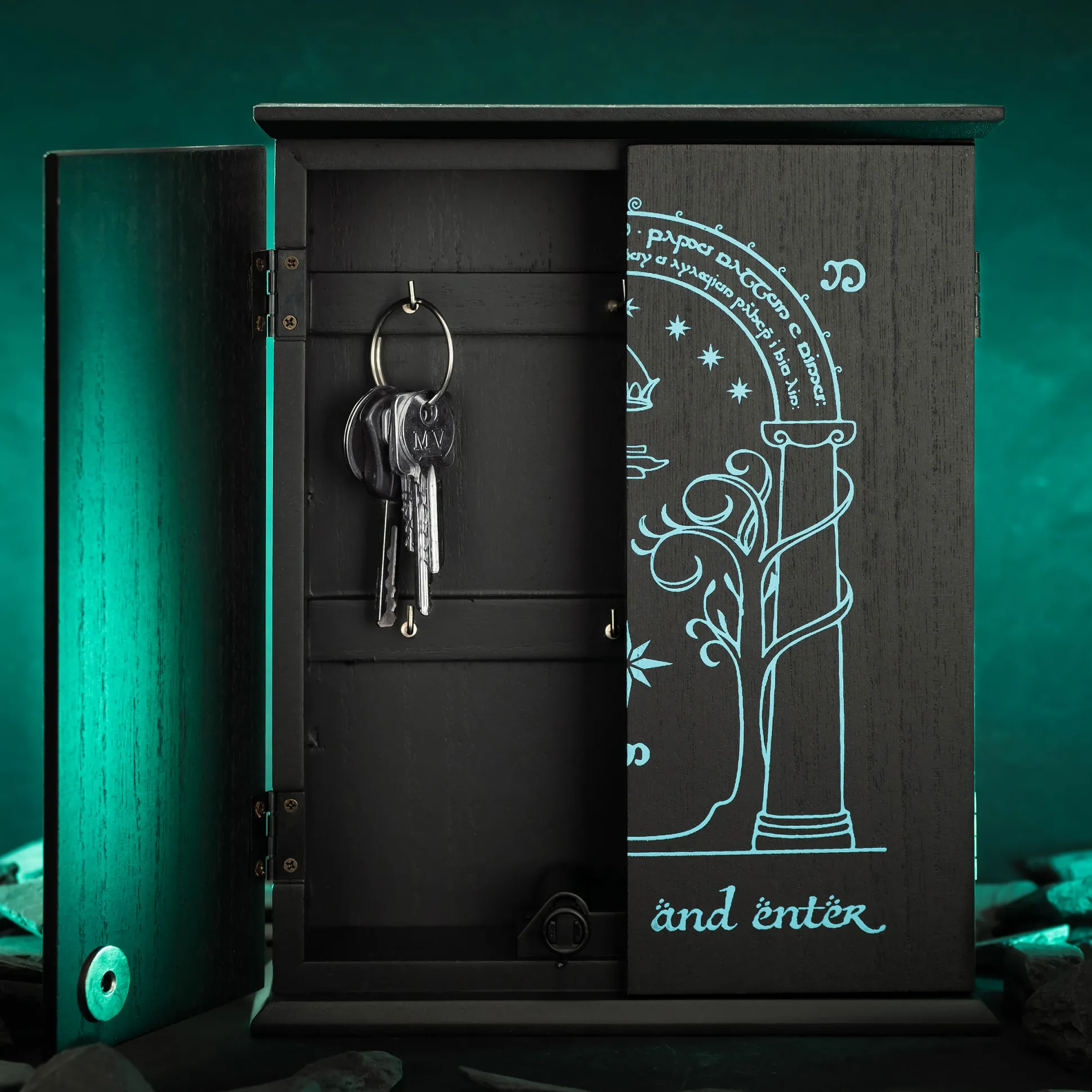In de Ban van de Ring - De Deuren van Durin Sleutelkast met Glow in the Dark Effect