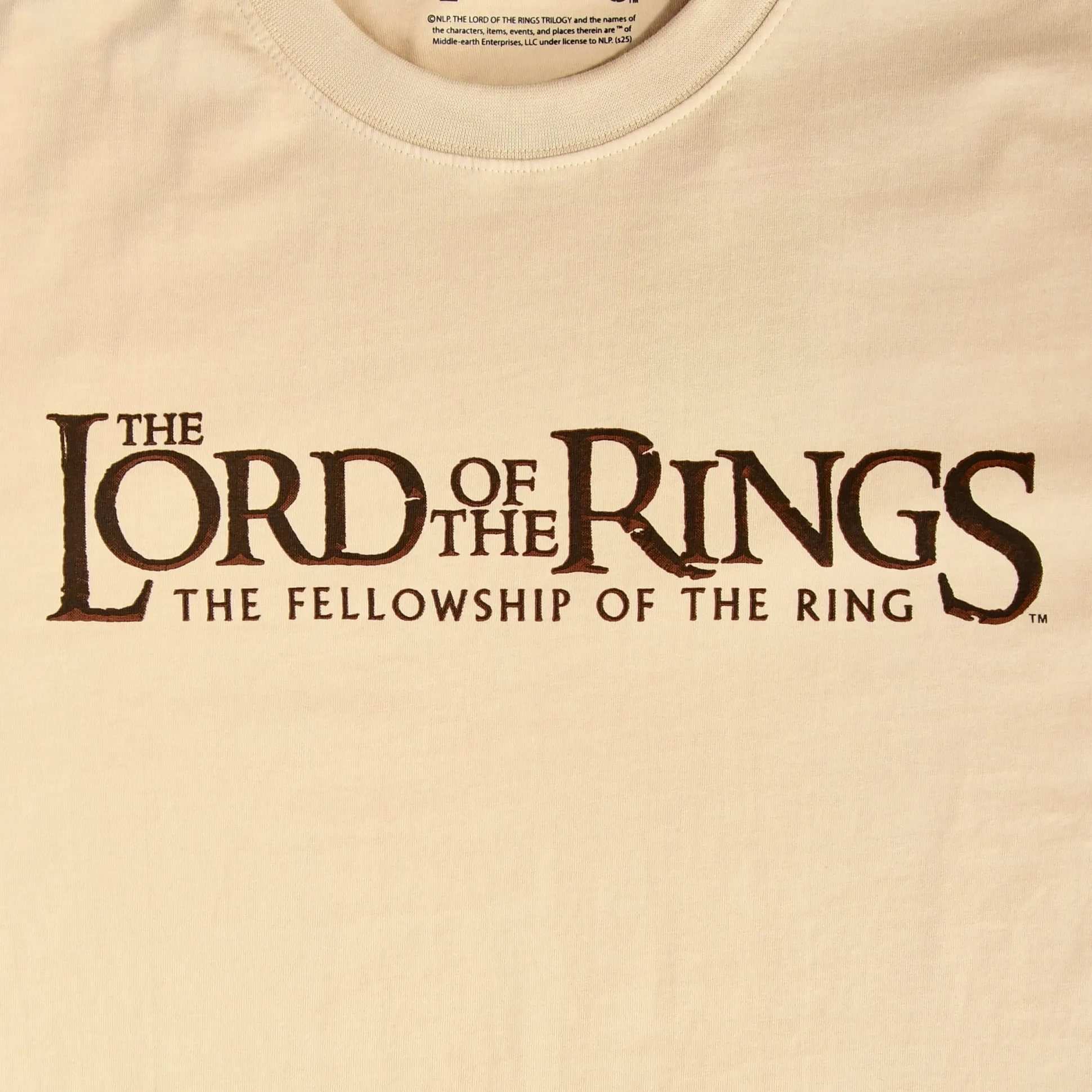In de Ban van de Ring - Fellowship Rohan en Gondor Oversized T-Shirt beige