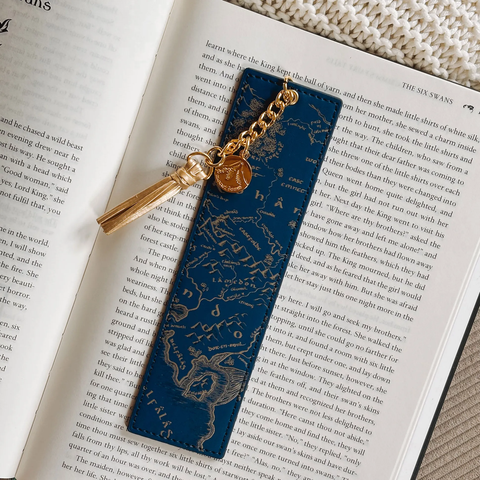 In de Ban van de Ring - Midden-aarde Kaart en Ringinscriptie Boekenlegger Set