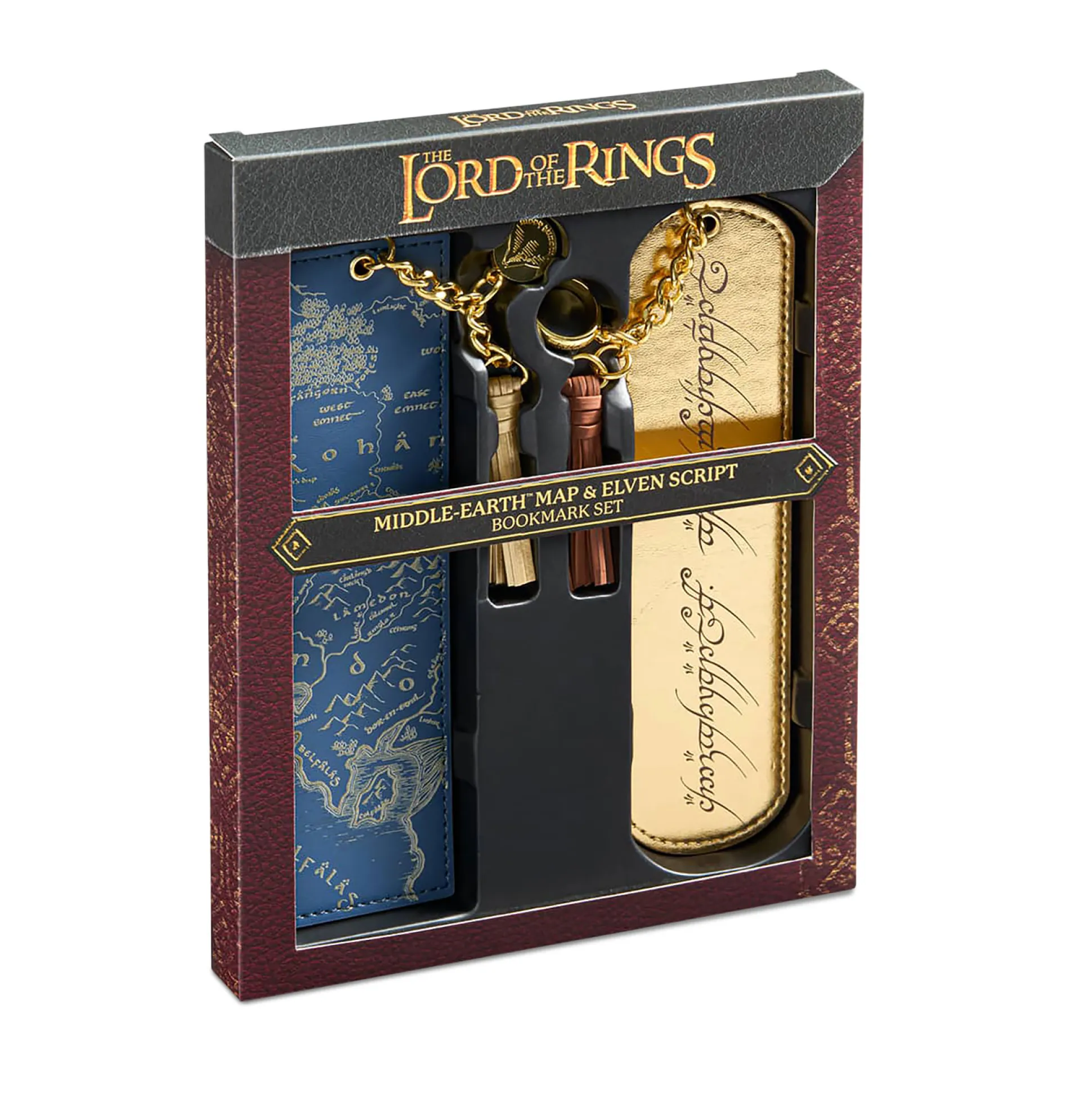 In de Ban van de Ring - Midden-aarde Kaart en Ringinscriptie Boekenlegger Set