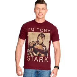 Iron Man - Ik ben Tony Stark T-Shirt rood