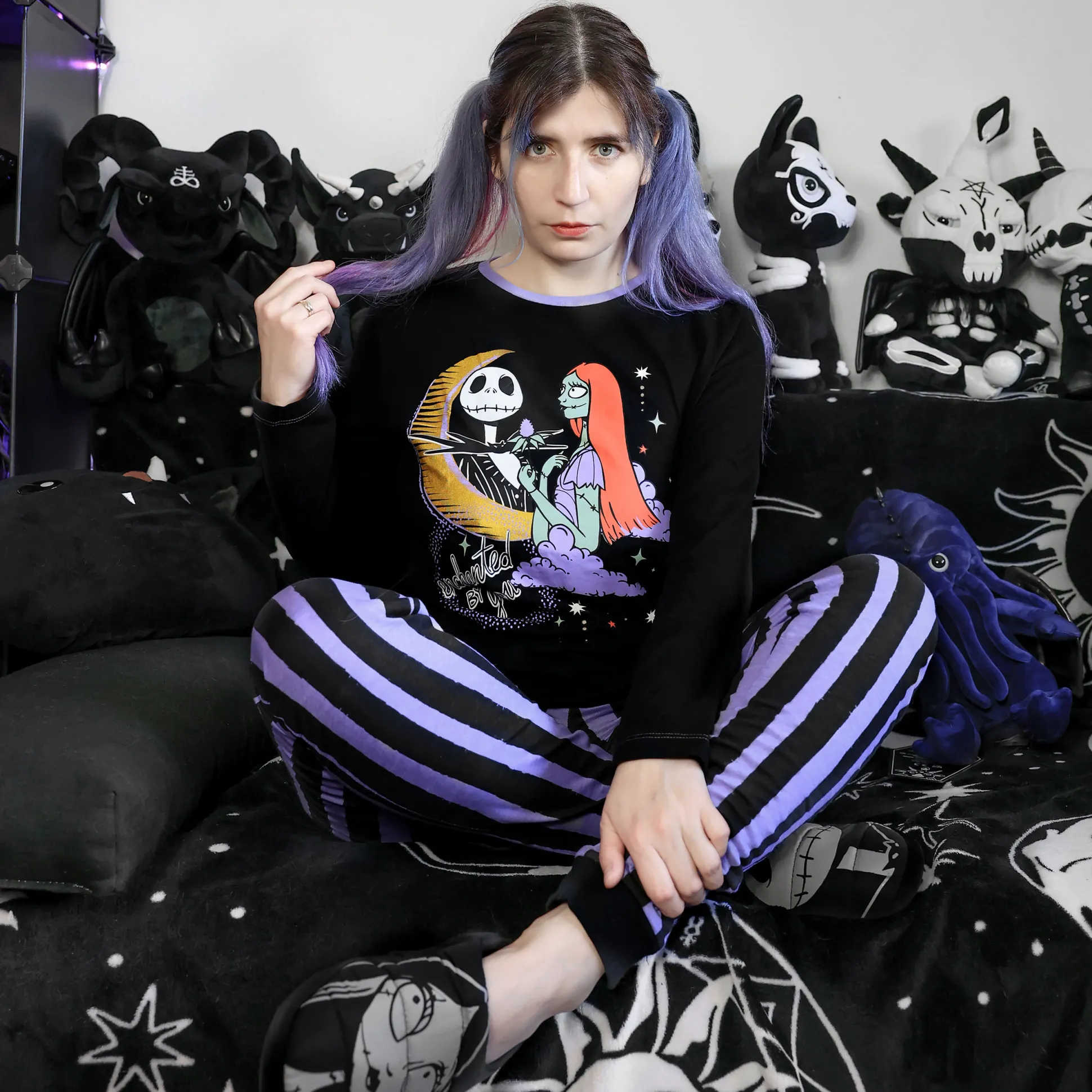 Jack en Sally Pyjama - Nightmare Before Christmas