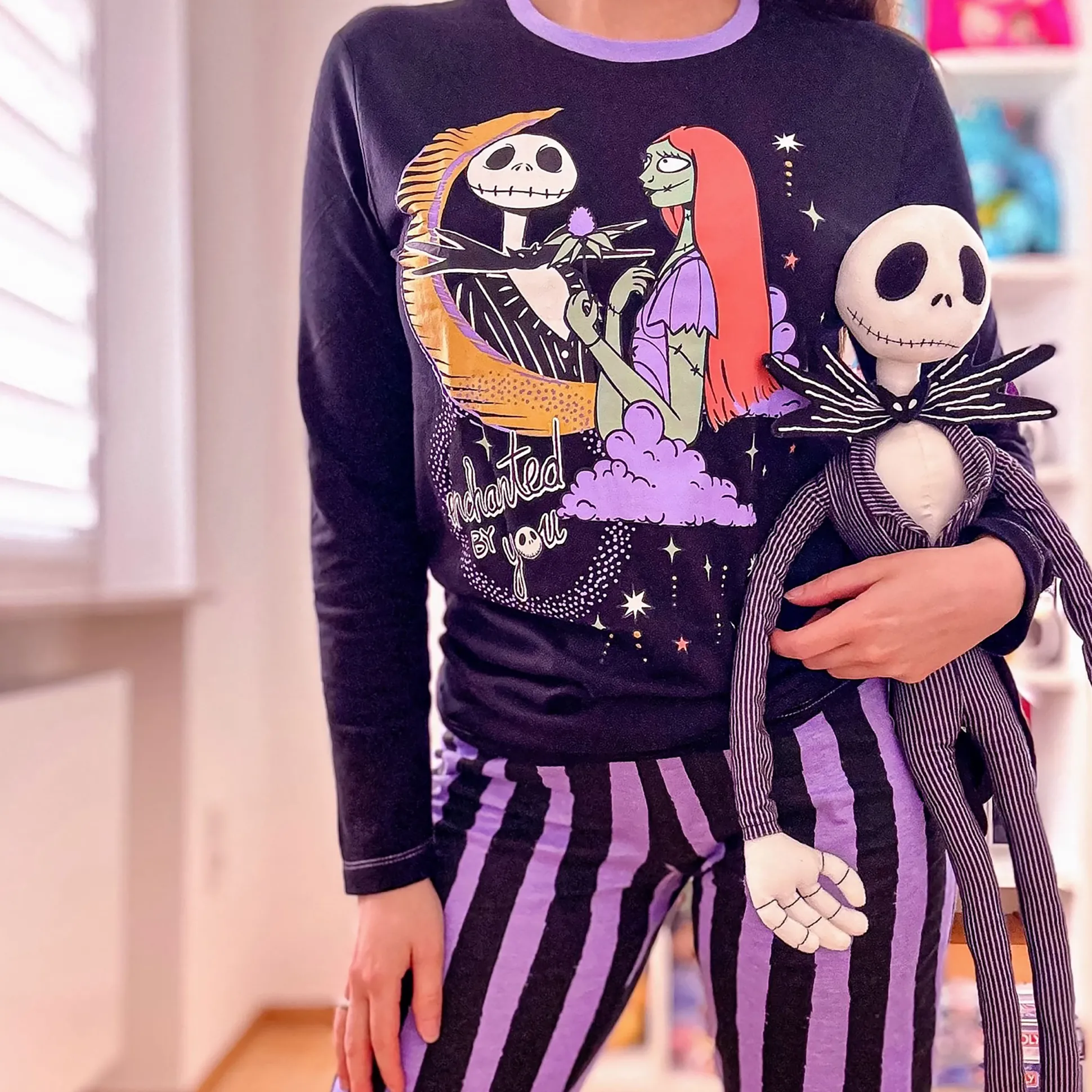 Jack en Sally Pyjama - Nightmare Before Christmas