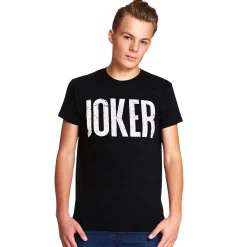 Joker Distressed Logo T-Shirt Zwart