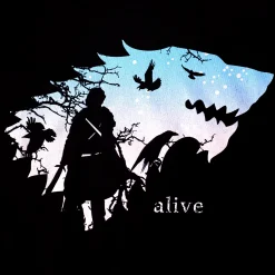 Jon Is Levend T-Shirt zwart