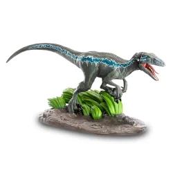 Jurassic Park - Blauwe Velociraptor Diorama Figuur