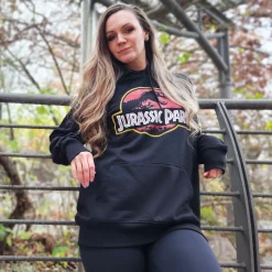 Jurassic Park - Film Logo Hoodie Zwart