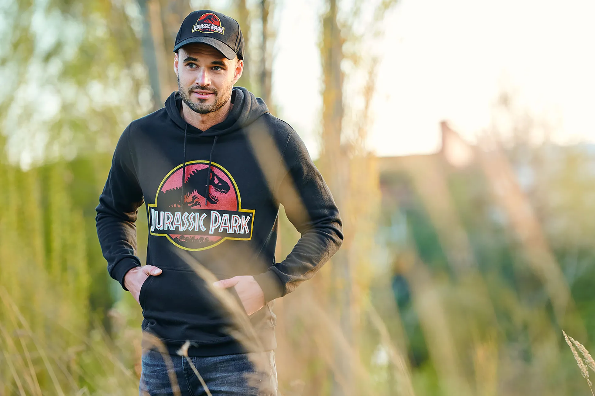 Jurassic Park - Film Logo Hoodie Zwart
