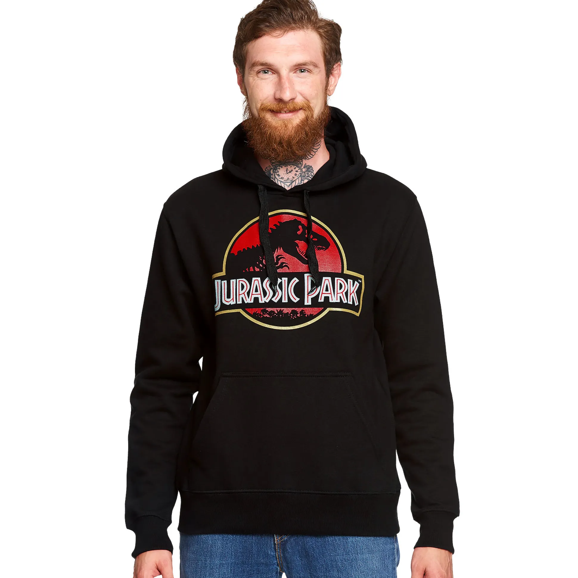 Jurassic Park - Film Logo Hoodie Zwart