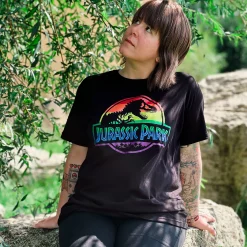 Jurassic Park - Pride Logo T-Shirt Zwart