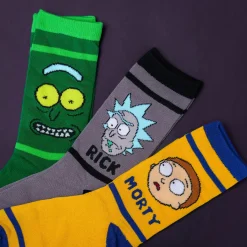 Karakters Sokken 3-Pack in Geschenkdoos - Rick en Morty