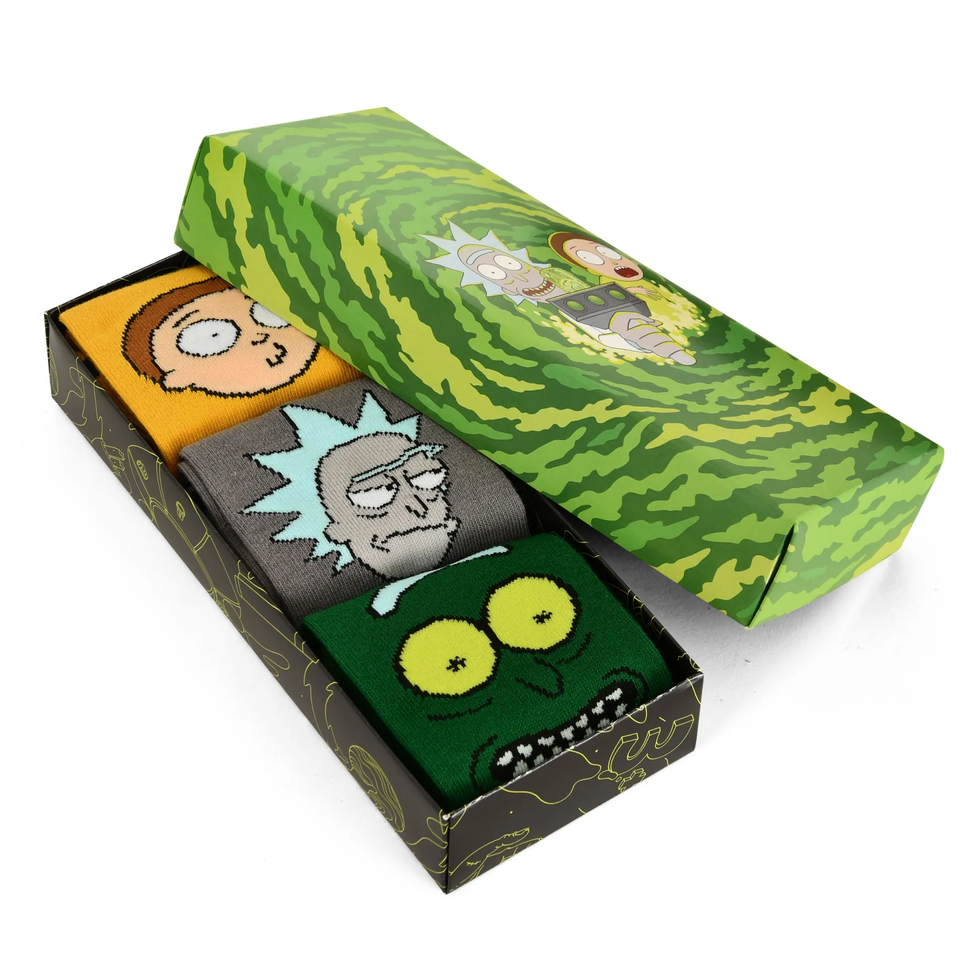 Karakters Sokken 3-Pack in Geschenkdoos - Rick en Morty