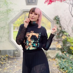 Kung Fu Kalligrafie T-shirt voor Bruce Lee fans zwart