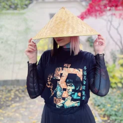 Kung Fu Kalligrafie T-shirt voor Bruce Lee fans zwart