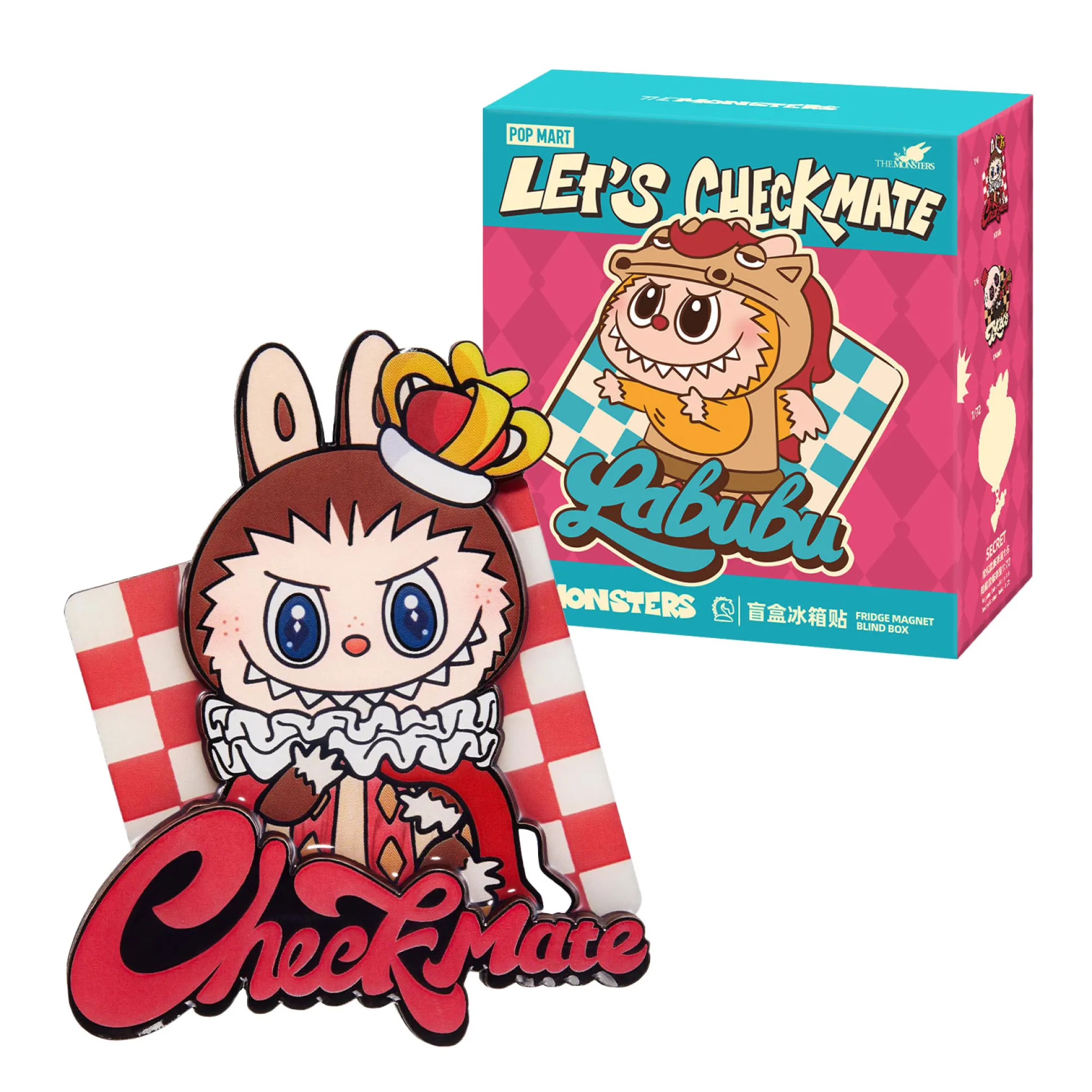 Labubu - The Monsters Let's Checkmate Series POP MART Mystery Magnet