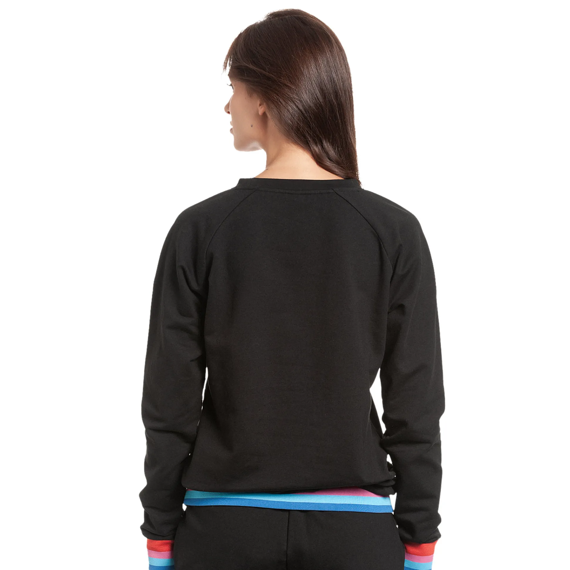 Lilo & Stitch - Rainbow Stitch Sweater Dames zwart