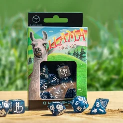 Llama Glitter RPG Dobbelstenen Set 7-delig