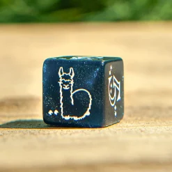 Llama Glitter RPG Dobbelstenen Set 7-delig