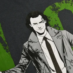 Loki - Gekleed T-shirt grijs