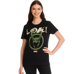 Loki - Logo Badge T-Shirt zwart