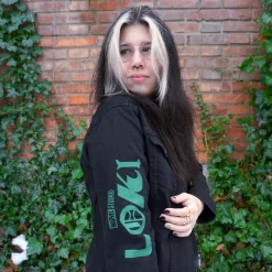 Loki - Logo spijkerjas dames zwart