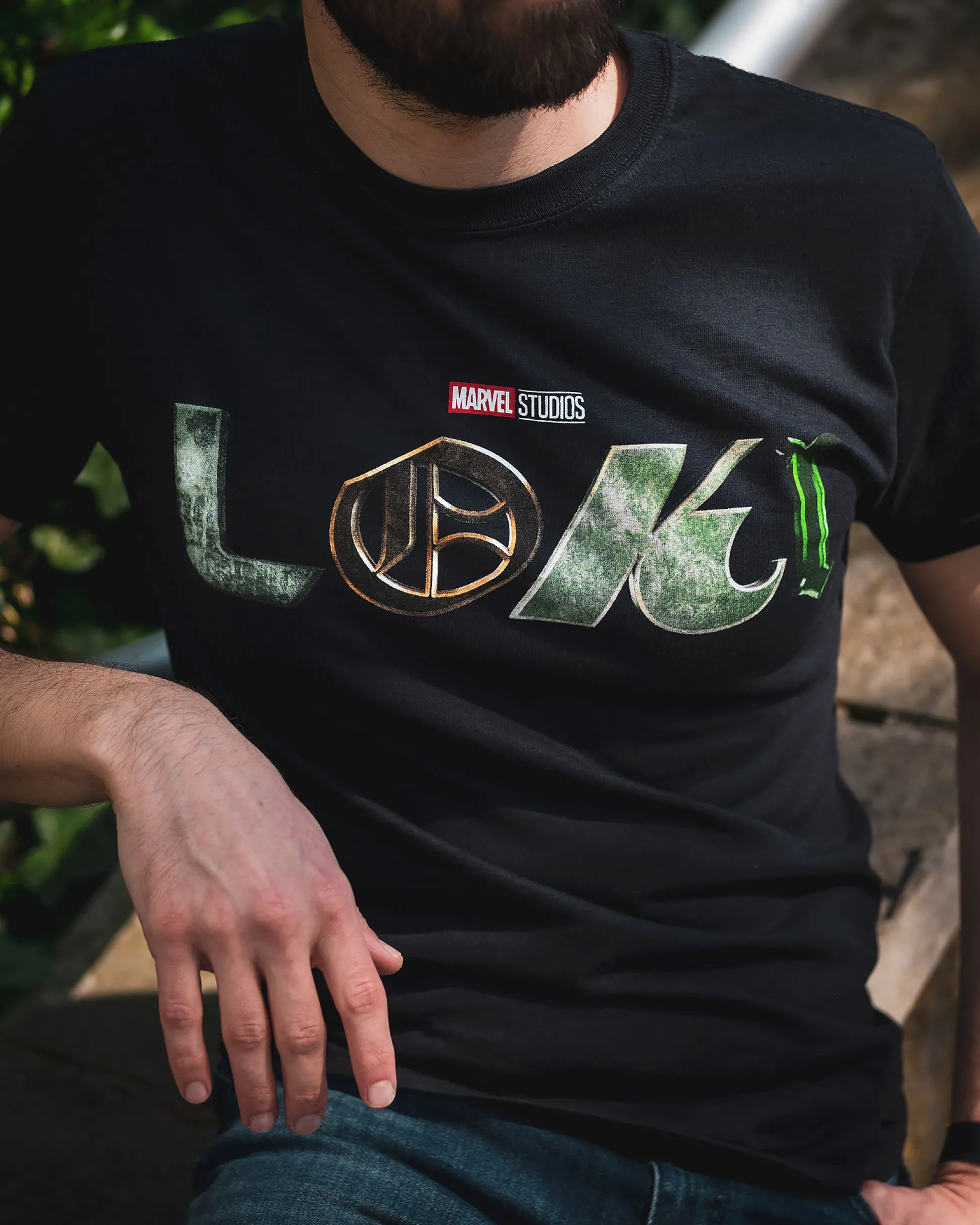 Loki - Logo T-Shirt zwart