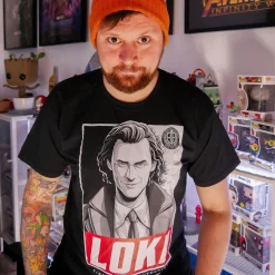 Loki Square T-Shirt zwart