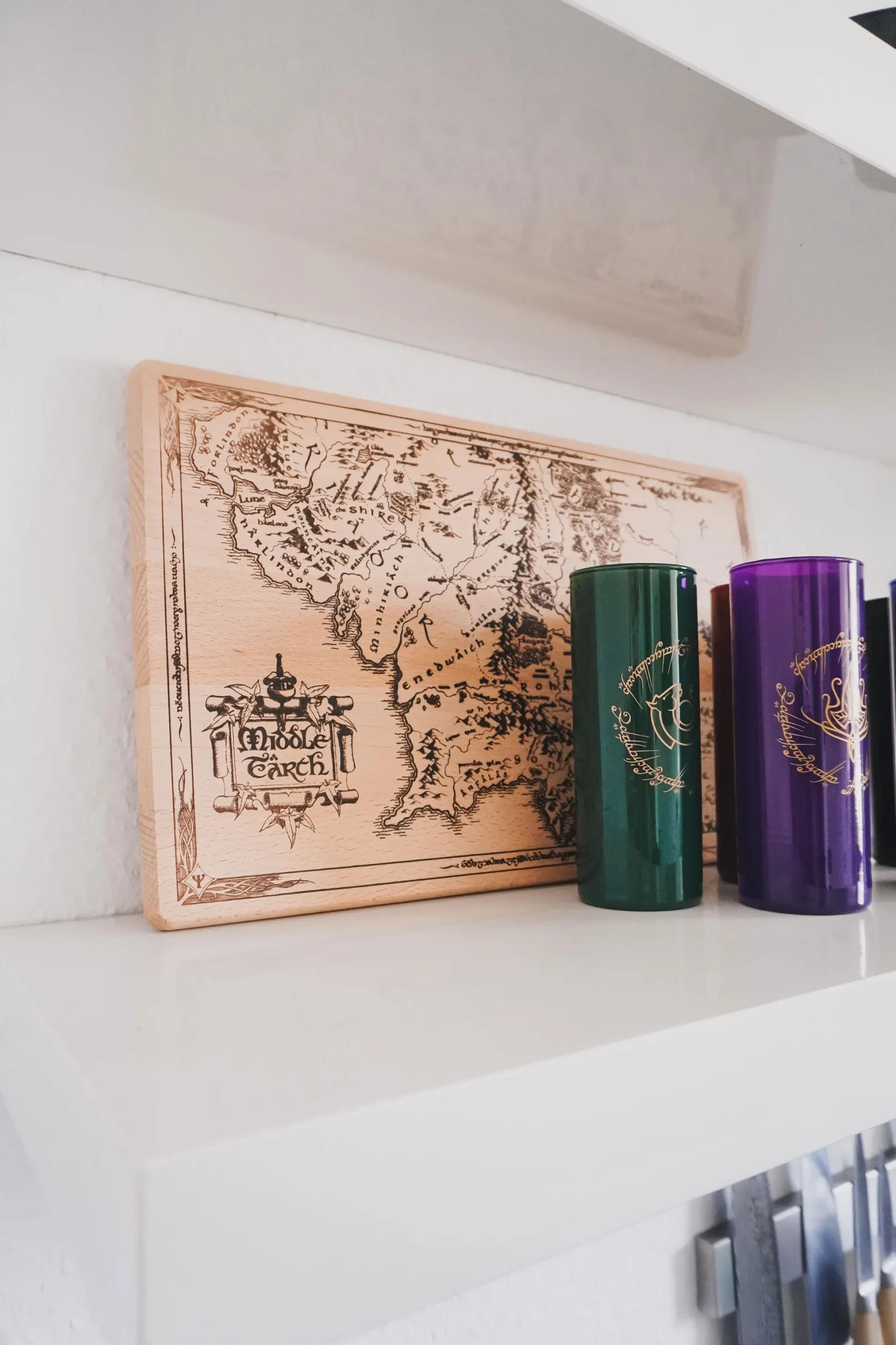 Lord of the Rings - Midden-aarde Kaart Snijplank Beuk