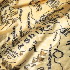 Lord of the Rings - Midden-Aarde Kaart Pluche Deken met Teddybont
