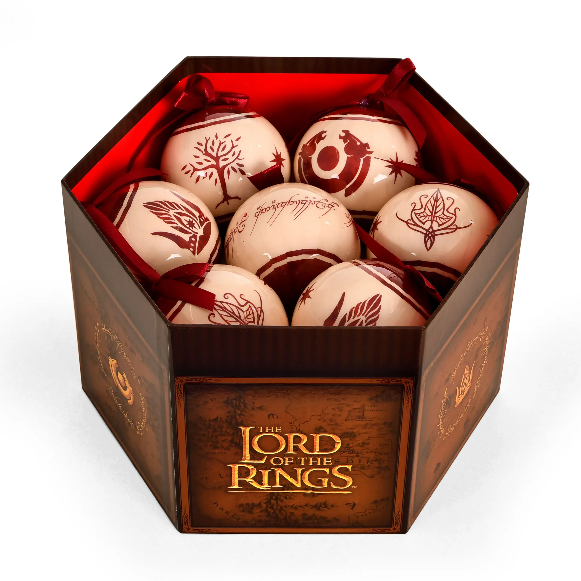 Lord of the Rings - Midden-aarde Symbolen Kerstboom Ballen 14st