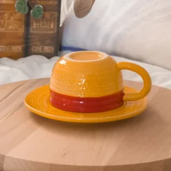 Luffy Strohoed Mok met Schoteltje - One Piece