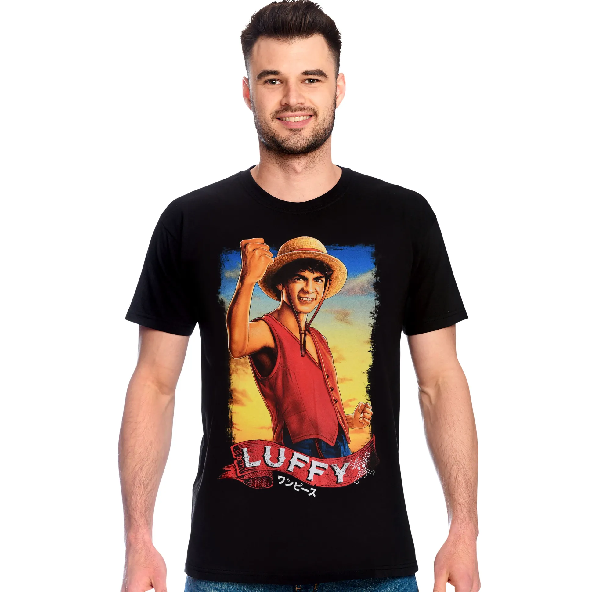 Luffy T-shirt zwart - One Piece