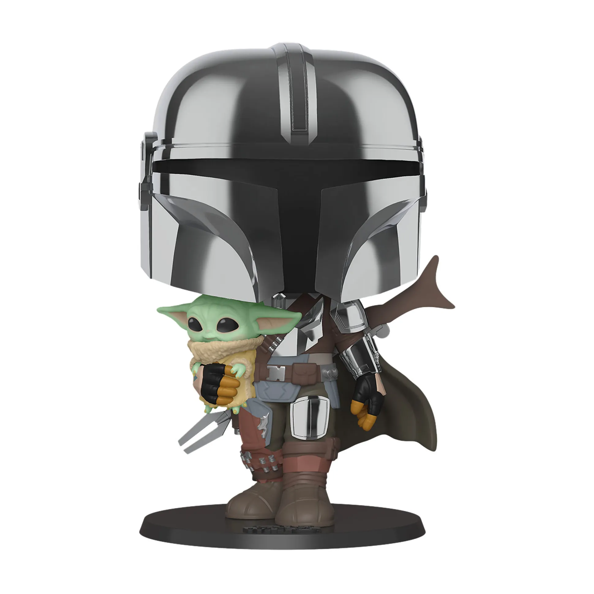 Mandalorian Chrome Funko Pop Wobblehead Figuur 26 cm - Star Wars