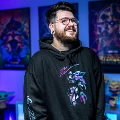 Mando en Grogu Hoodie zwart - Star Wars The Mandalorian