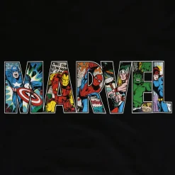 Marvel - Comic Strip Logo T-shirt zwart