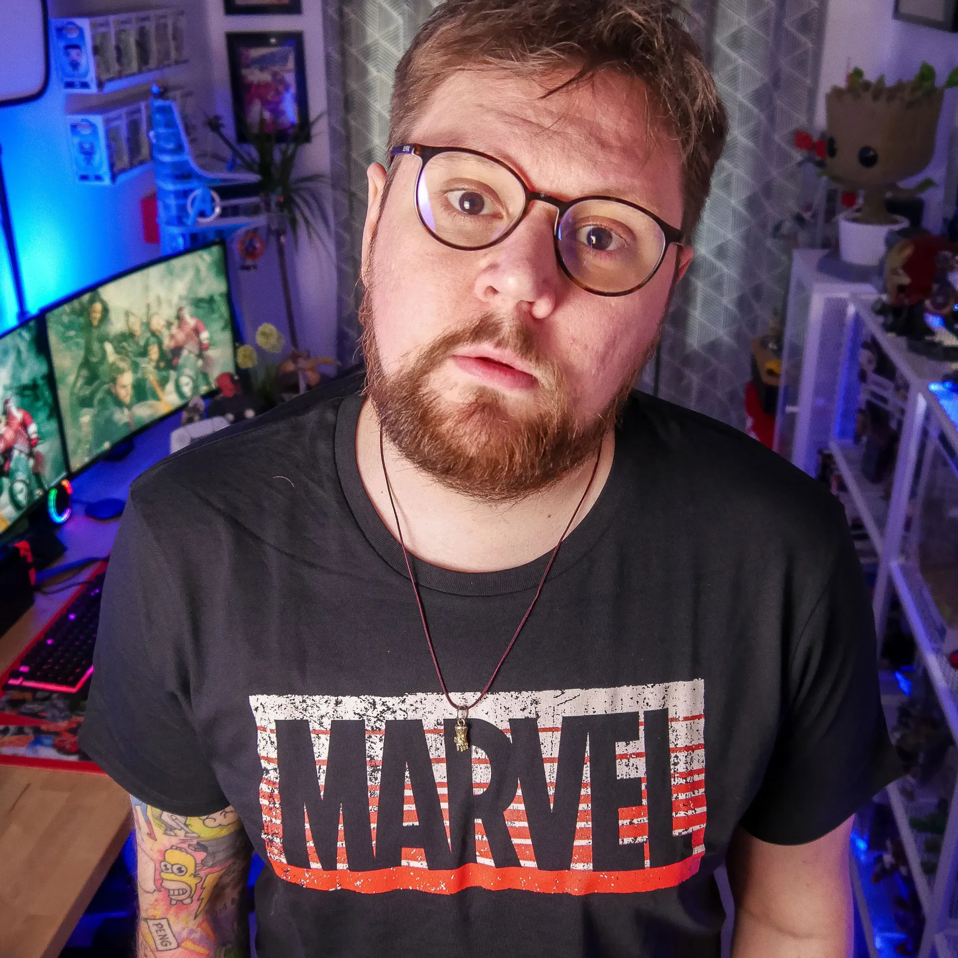 Marvel - Guardians Logo Shirt zwart
