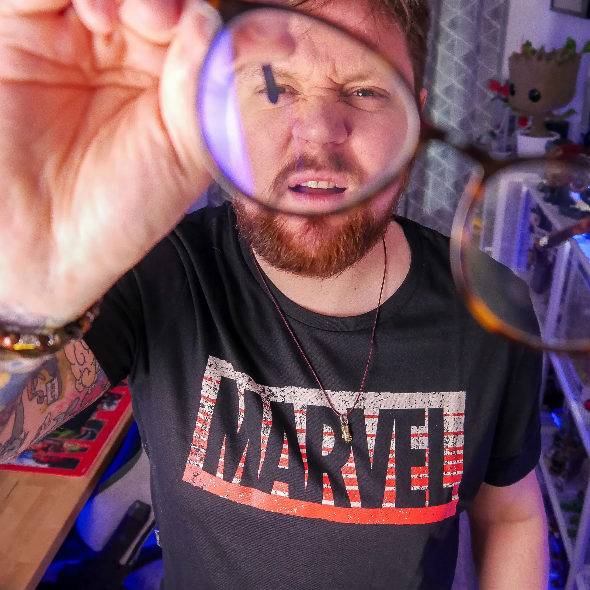 Marvel - Guardians Logo Shirt zwart