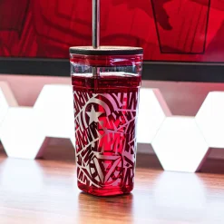 Marvel - Logo Beker met Rietje