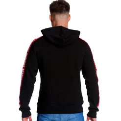 Marvel - Logo Hoodie met mouwprint zwart