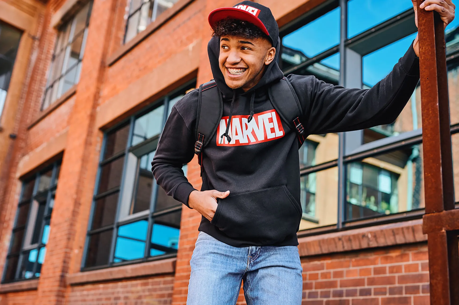 Marvel - Logo Hoodie Zwart