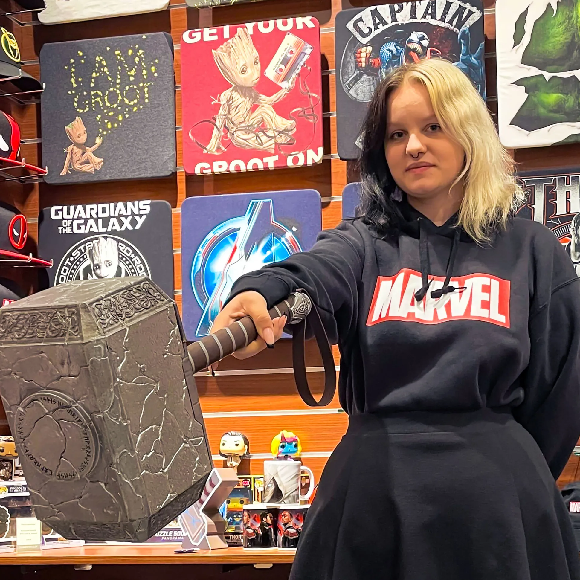 Marvel - Logo Hoodie Zwart