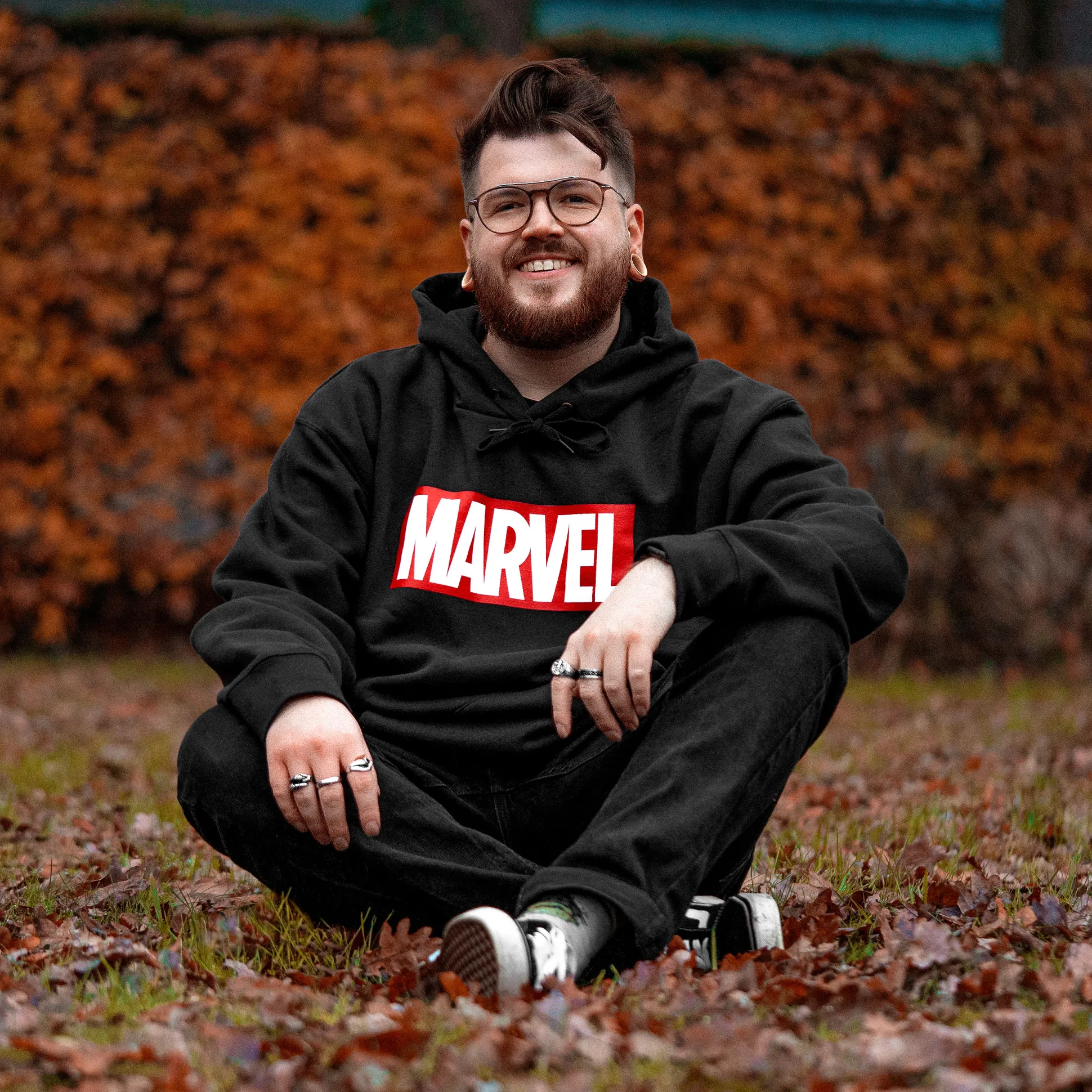 Marvel - Logo Hoodie Zwart