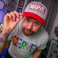 Marvel - Logo Pet grijs-rood