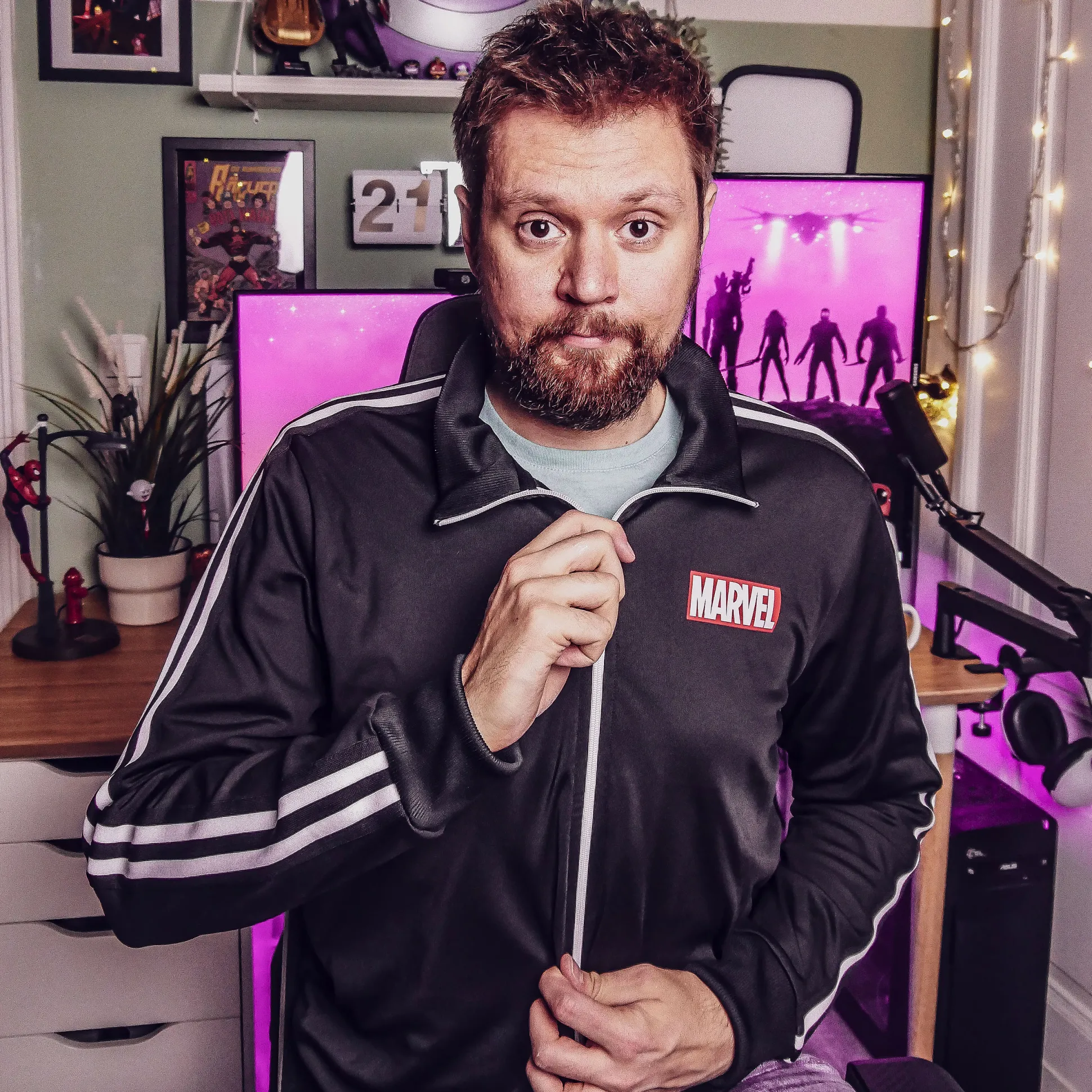 Marvel - Logo Trainingsjack Zwart