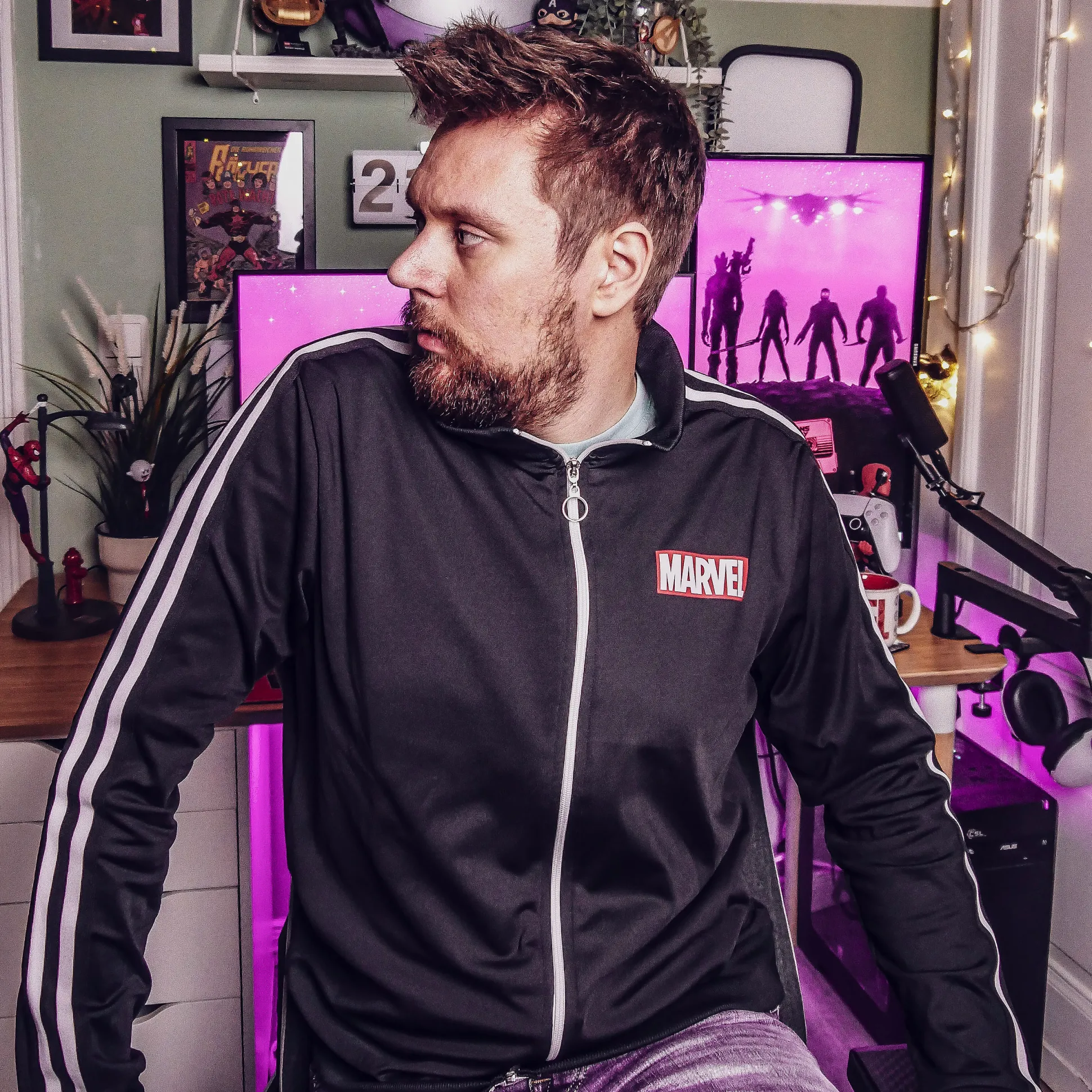 Marvel - Logo Trainingsjack Zwart