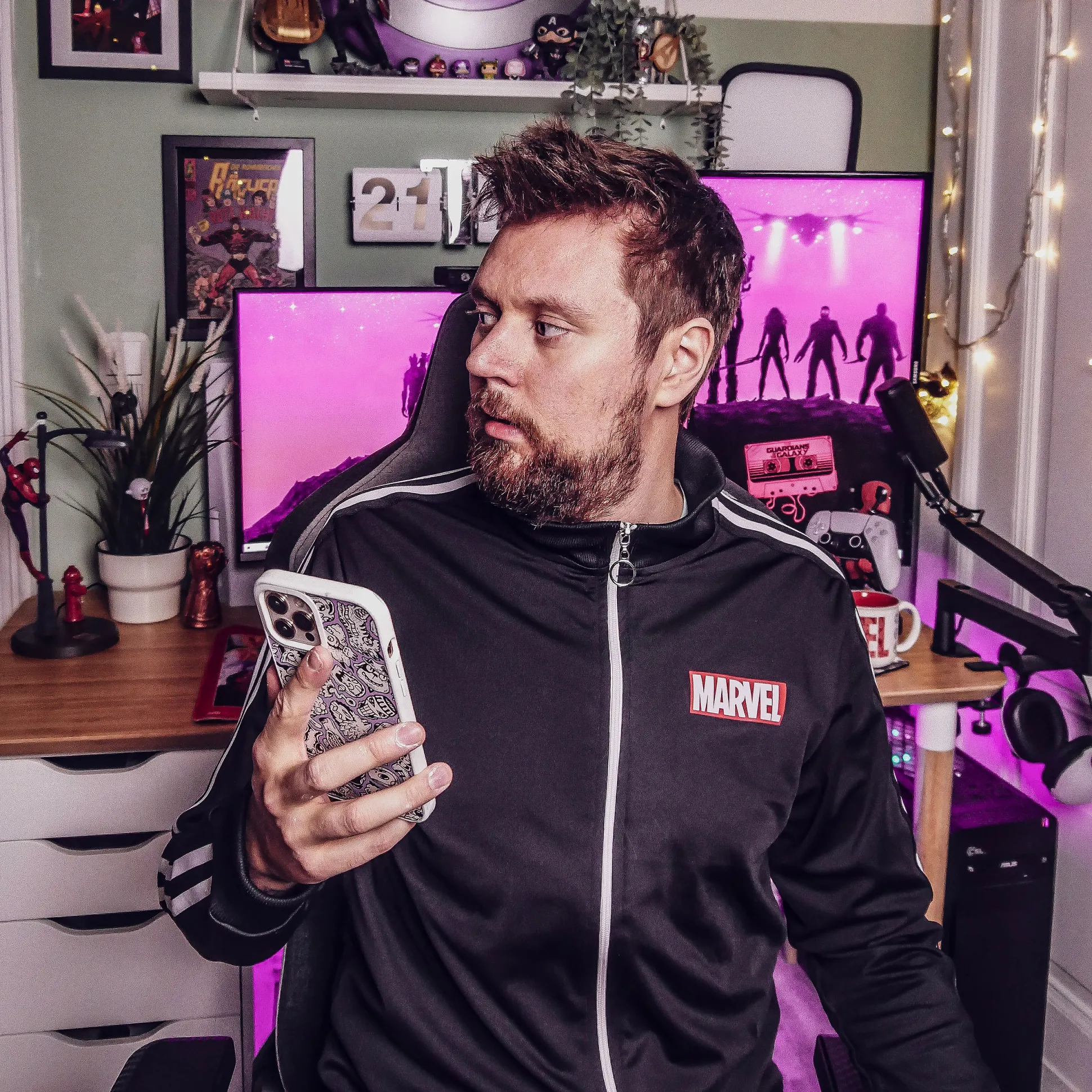 Marvel - Logo Trainingsjack Zwart