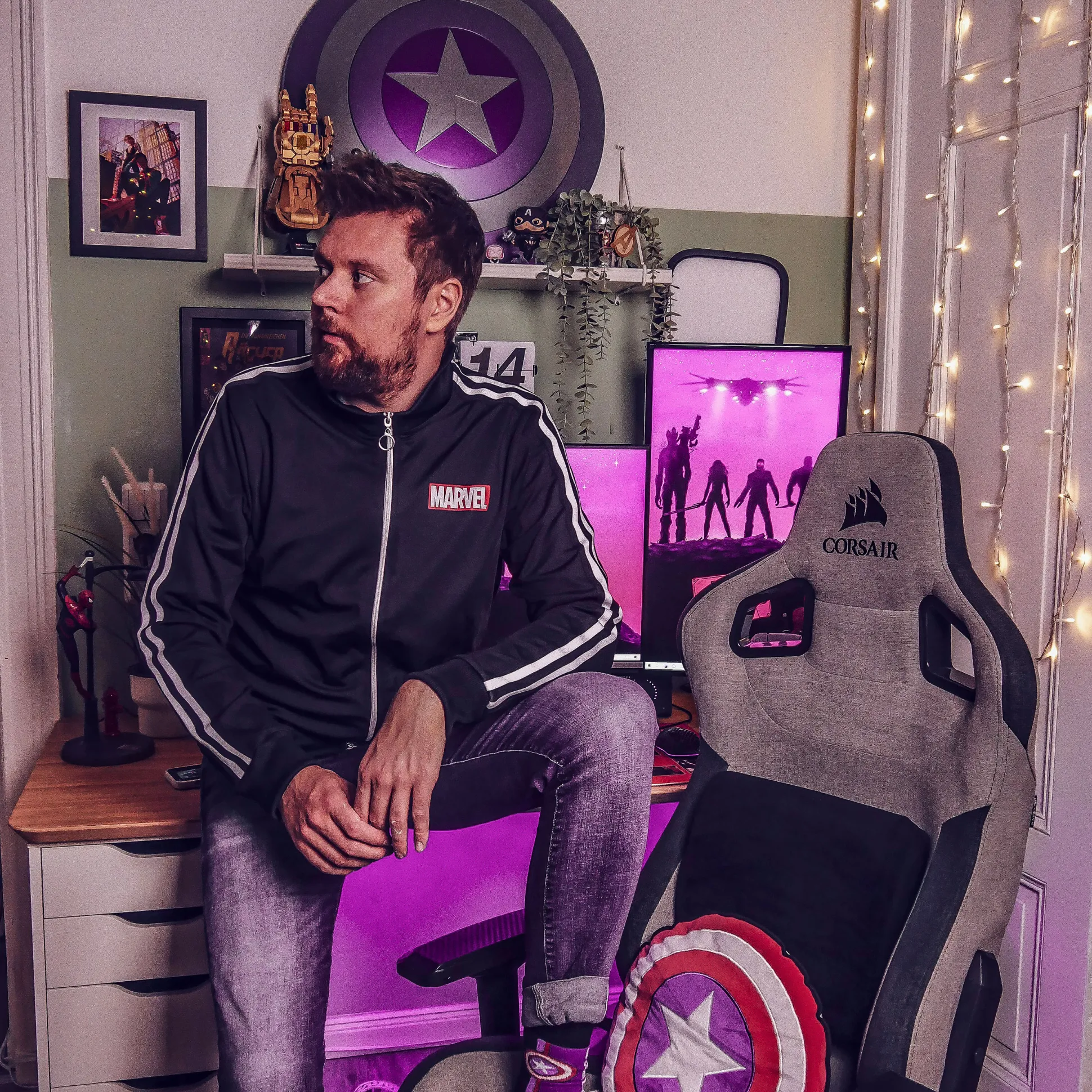 Marvel - Logo Trainingsjack Zwart