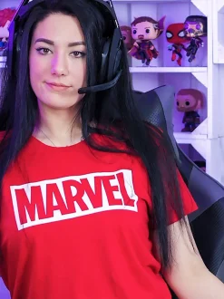 Marvel - Logo T-Shirt Biologisch Katoen rood