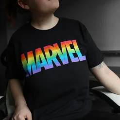 Marvel - Rainbow Pride Logo T-Shirt Zwart