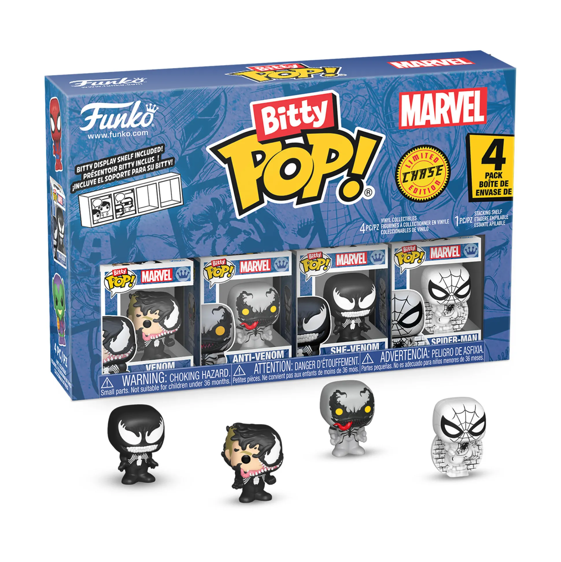 Marvel - Spider-Man Funko Bitty Pop 4-figuren Set Serie 3